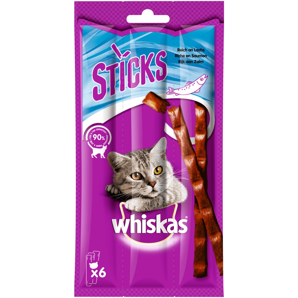 WHISKAS® STICKS Lachs, 6 x 6g - 1